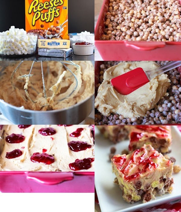 Reese’s PB & J Cereal Treats