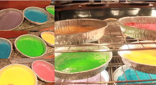 Rainbow Layer Cake Step by Step