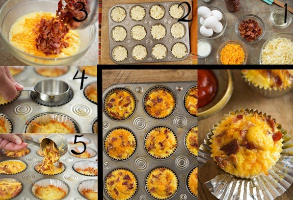 Bacon Breakfast Cupcakes