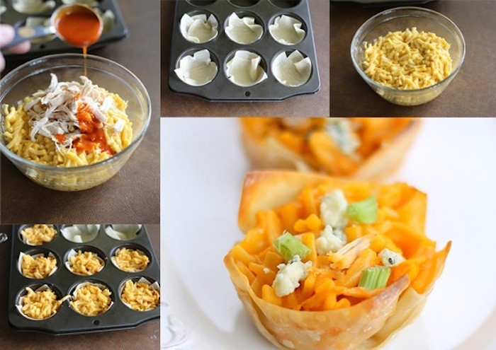 Buffalo Chicken Mac ‘n Cheese Cupcakes