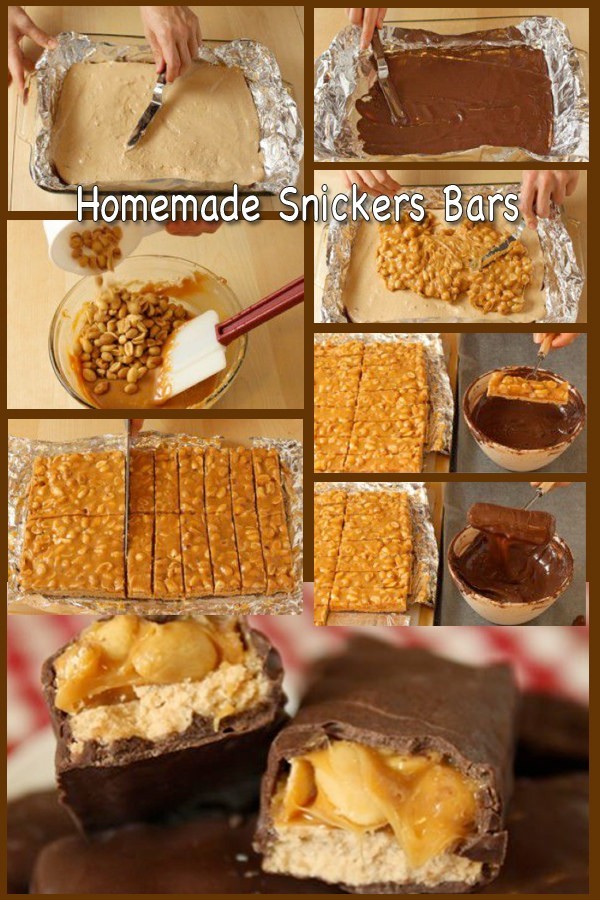 Homemade Snickers Bars