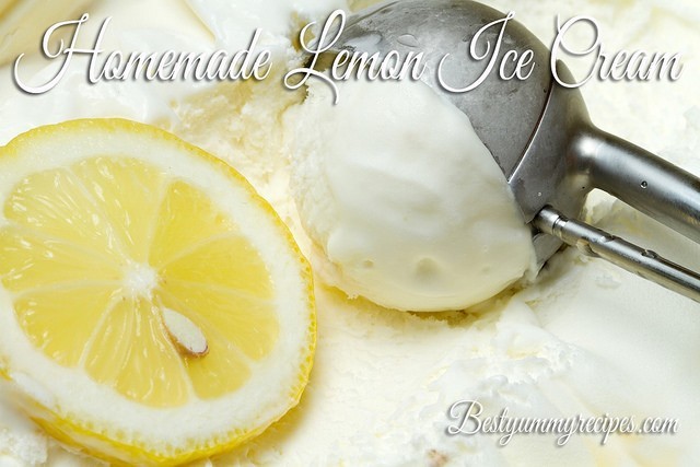 Homemade Lemon Ice Cream