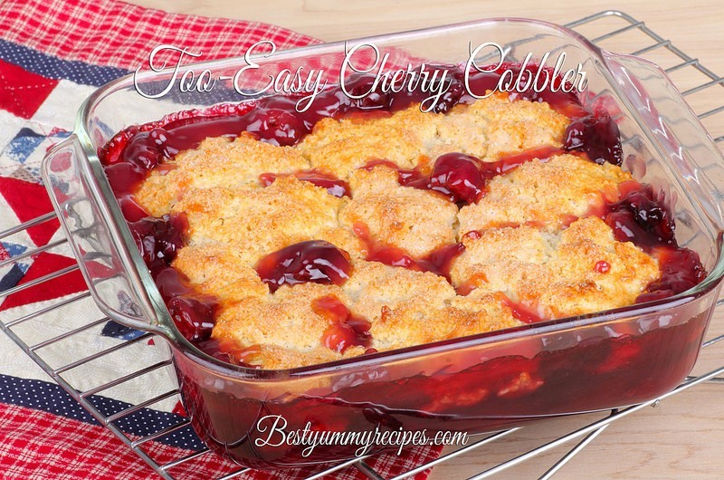 Too-Easy Cherry Cobbler