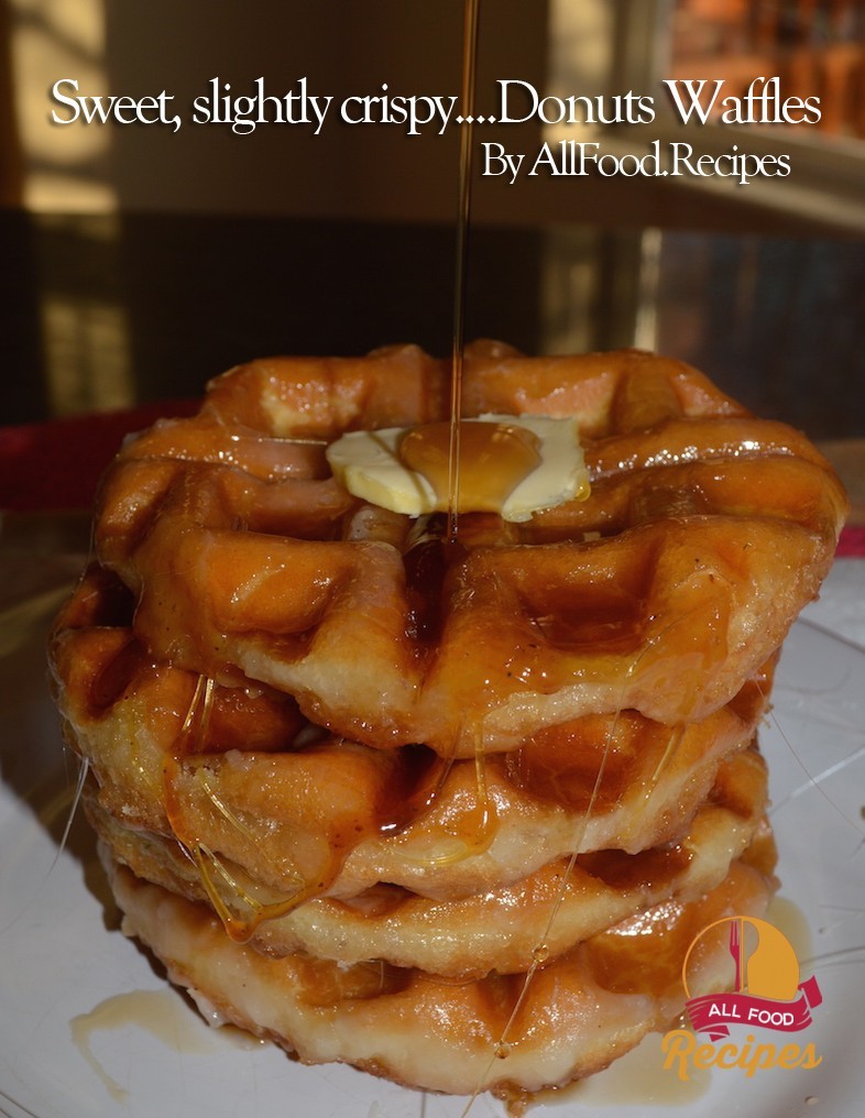 Sweet Slightly Crispy Donuts Waffles