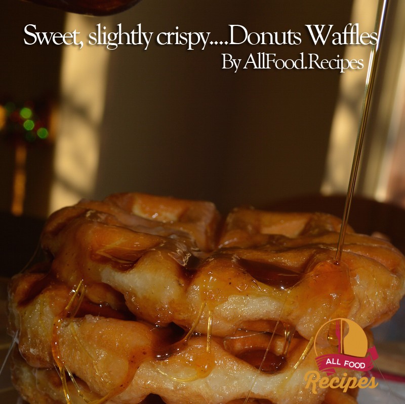 Sweet Slightly Crispy Donuts Waffles