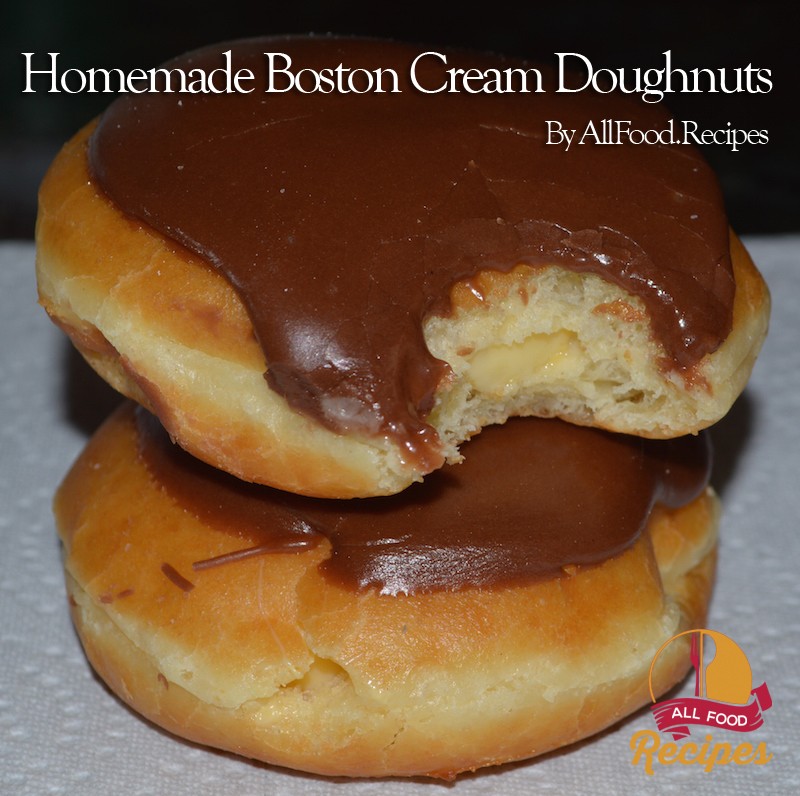 Homemade Boston Cream Doughnuts