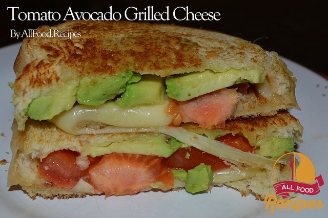 Tomato Avocado Grilled Cheese