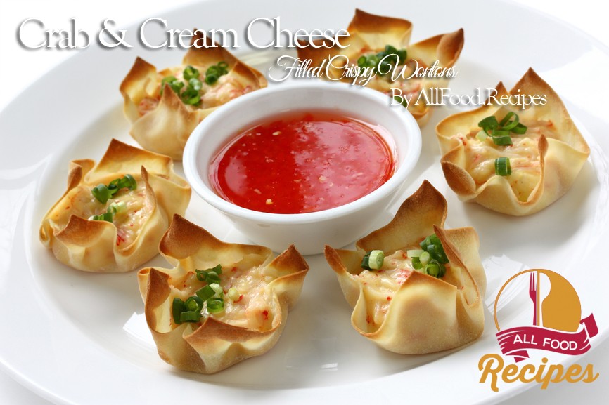 Crab & Cream Cheese filled Crispy Wontons