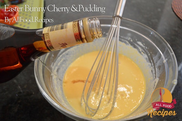 Easter Bunny Cherry Pudding