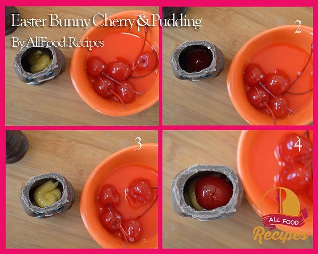 Easter Bunny Cherry Pudding