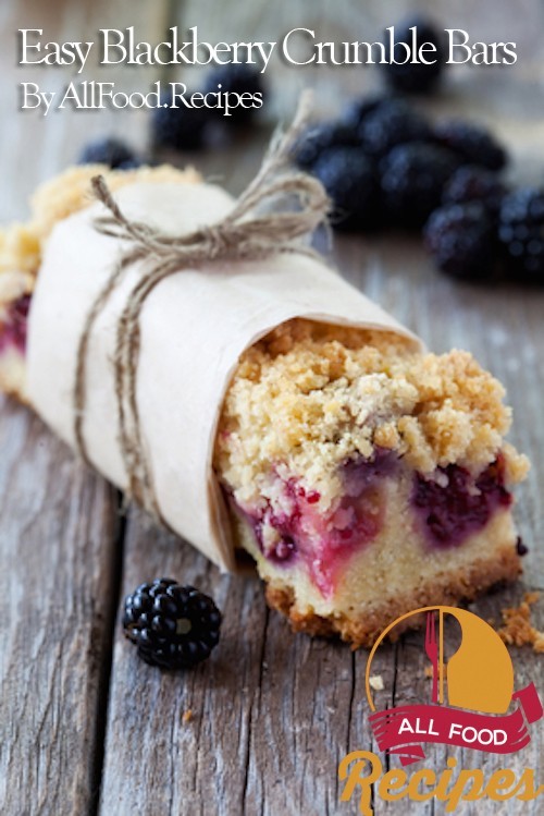 Easy Blackberry Crumble Bars