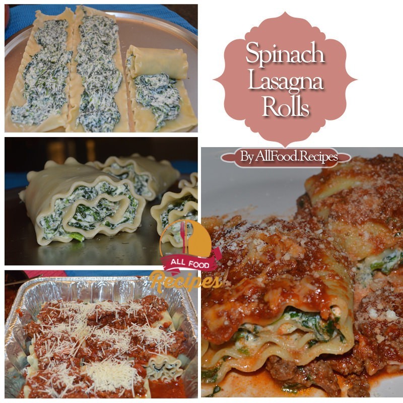 Spinach Lasagna Rolls