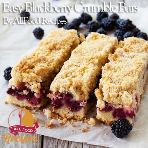 Easy Blackberry Crumble Bars