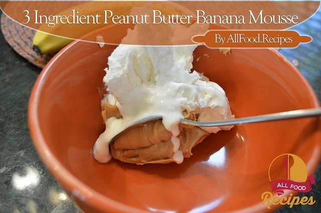 3 Ingredient Peanut Butter Banana Mousse