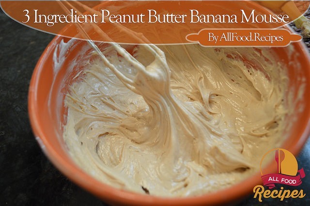 3 Ingredient Peanut Butter Banana Mousse