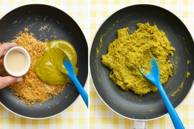Step 2 Set Aside and Prepare Pistachio Filling "Discover the Viral Dubai Chocolate Bar Recipe with Pistachio Knafeh!"