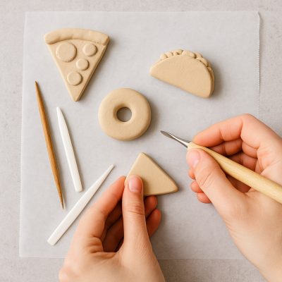 Shaping-food-inspired-fridge-magnets-from