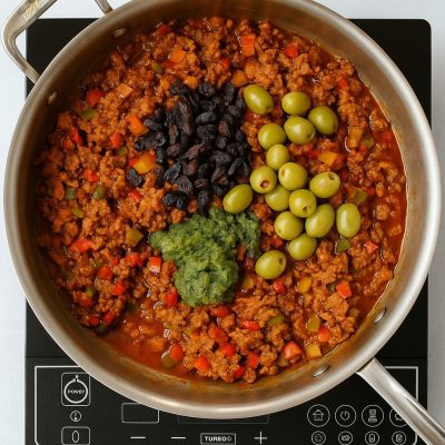 step4 Easy to Make Picadillo: Tacos, Puerto Rican and Cuban style picadillo recipe