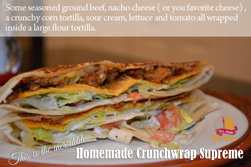 Homemade Crunchwrap Supreme