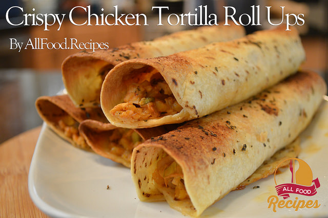 Crispy Chicken Tortilla Roll Ups