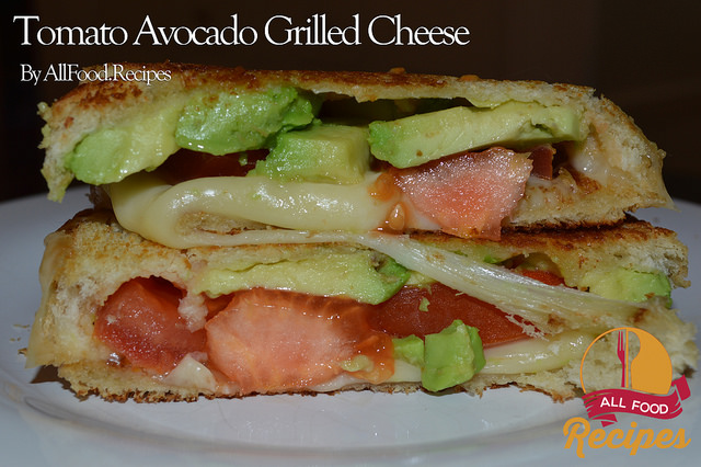 Tomato Avocado Grilled Cheese