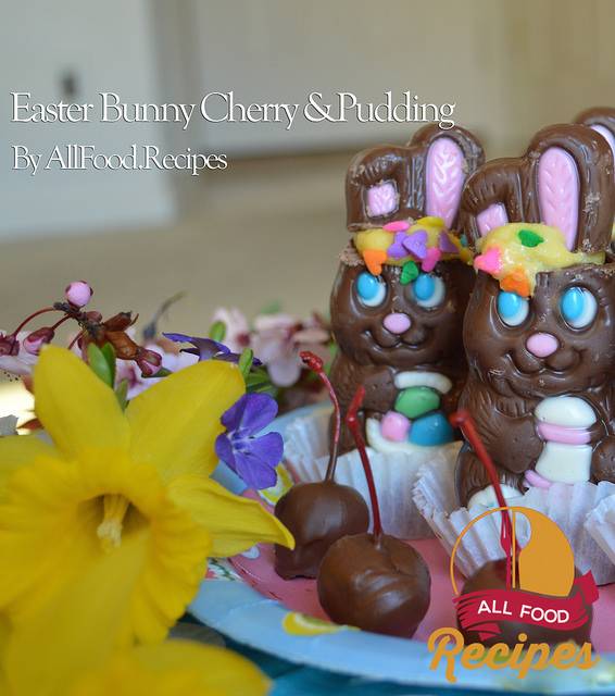 Easter Bunny Cherry Pudding