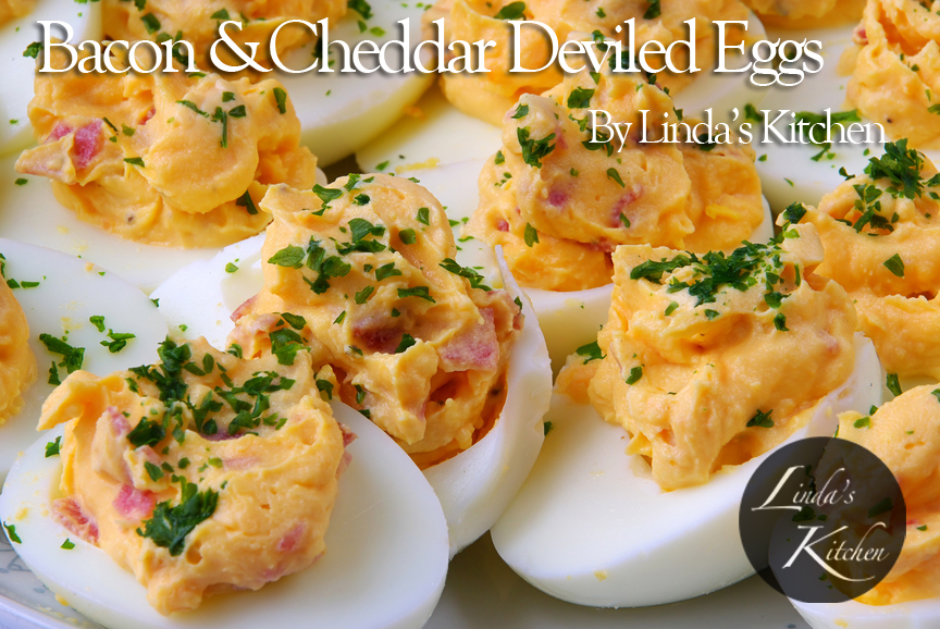 Bacon and Cheddar Deviled EggsBacon and Cheddar Deviled Eggs