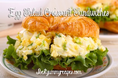 Egg Salad Croissant Sandwiches