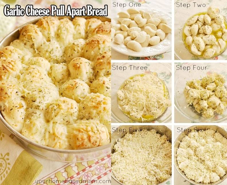 Garlic Cheese Pull Apart Bread