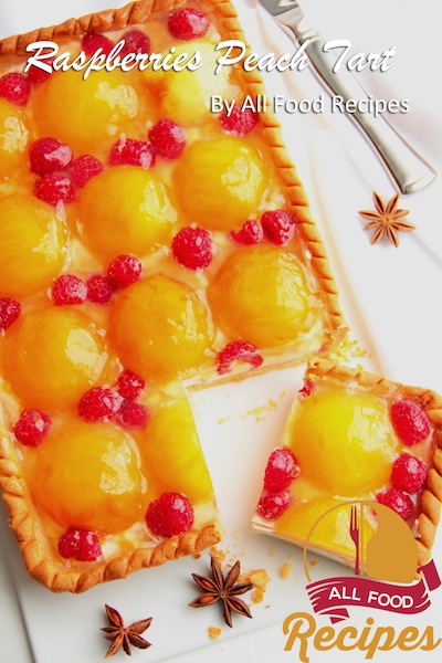 Raspberries Peach Tart