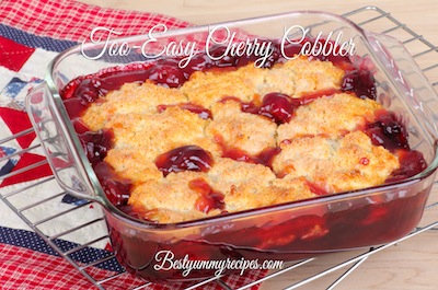 Too-Easy Cherry Cobbler