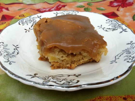 Apple Cake with Toffee Frosting