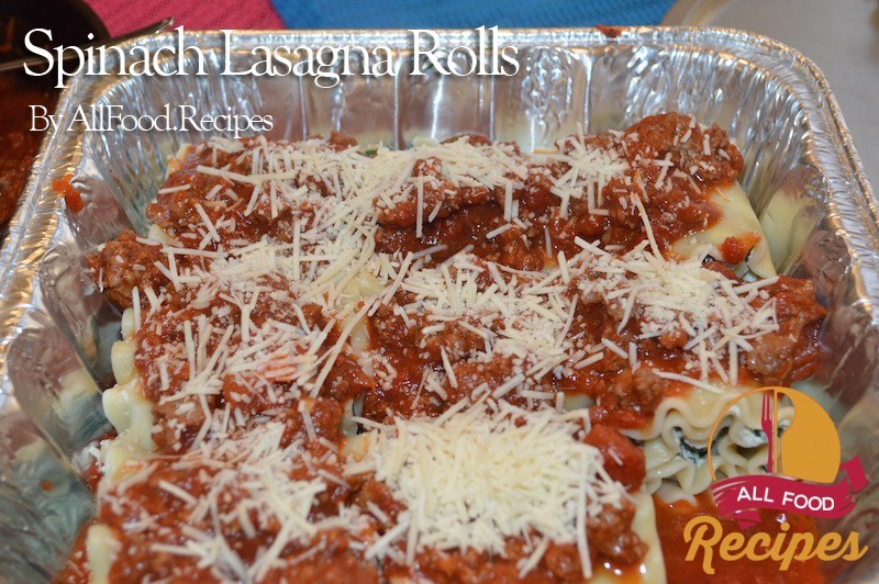 Spinach Lasagna Rolls