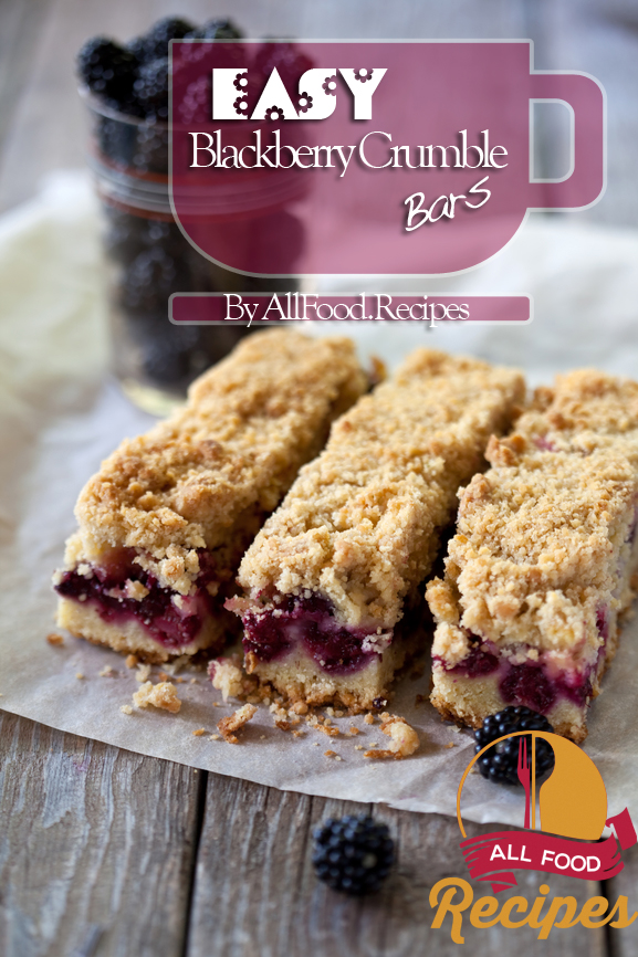 Easy Blackberry Crumble Bars