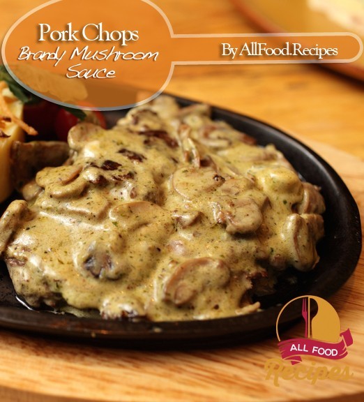 Pork Chops with Brandy Mushroom Sauce