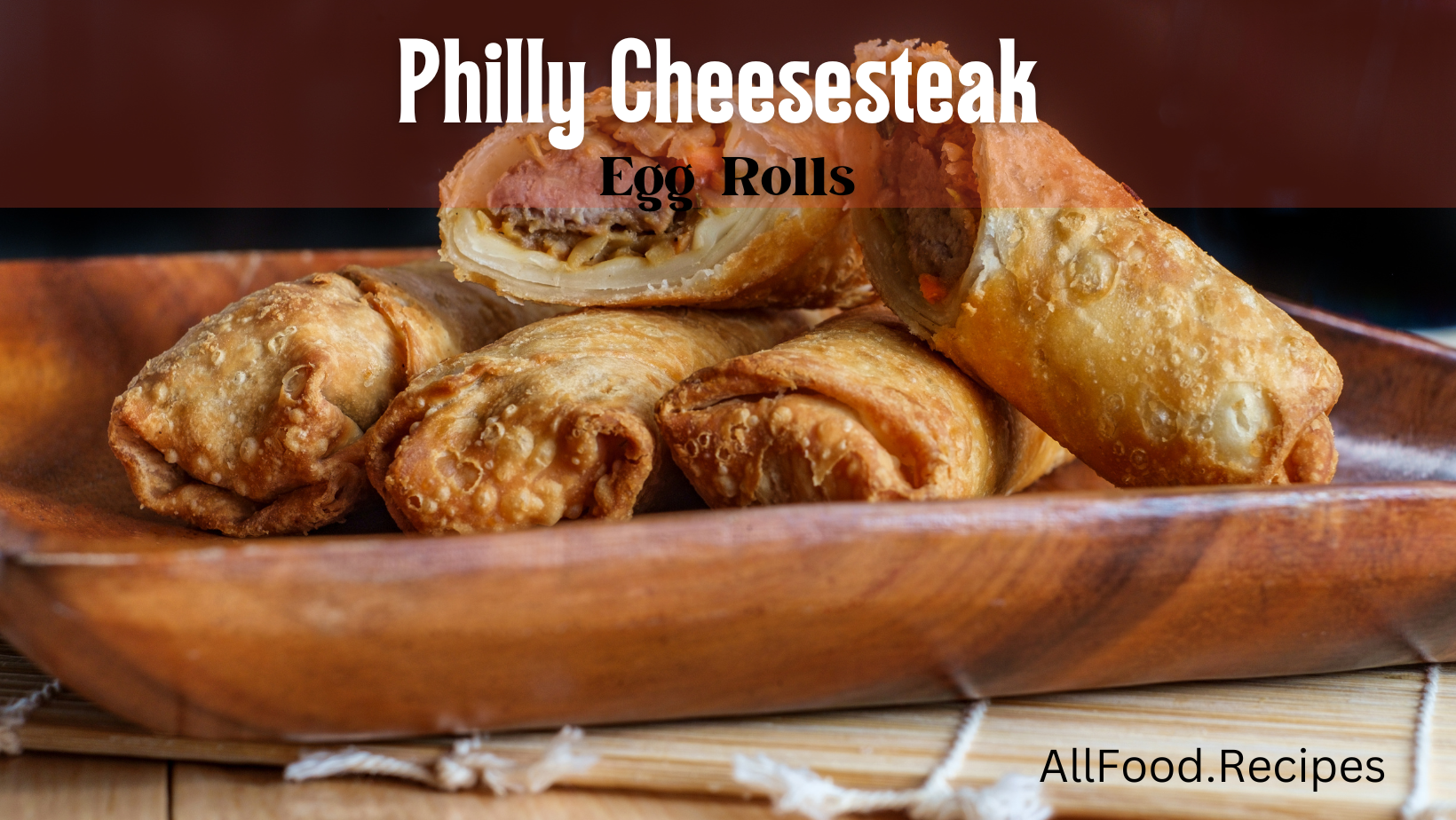 Philly cheesesteak egg rolls