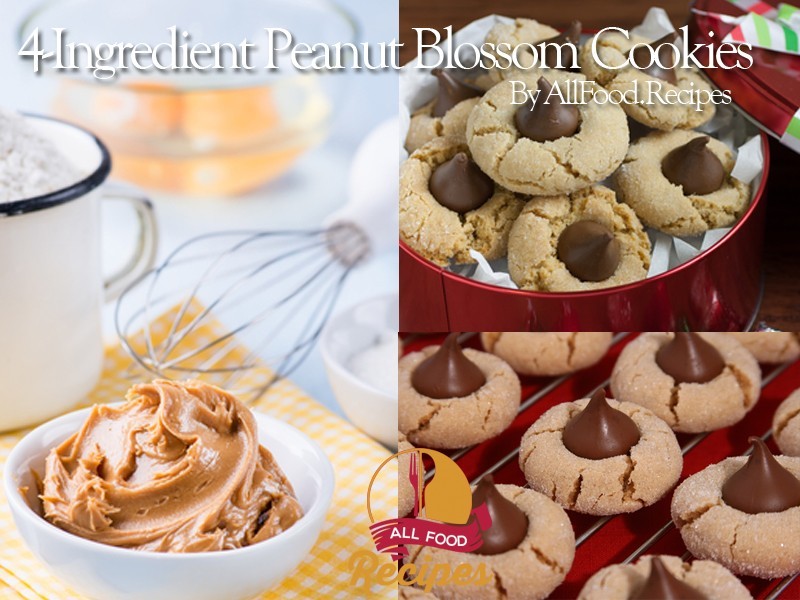 4 Ingredient Peanut Blossom Cookies