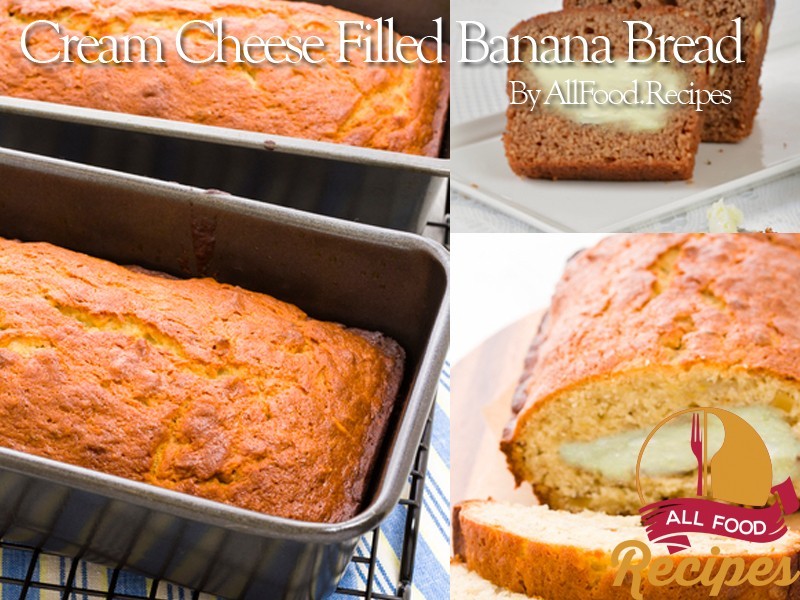 Cream Cheese Filled Banana Bread