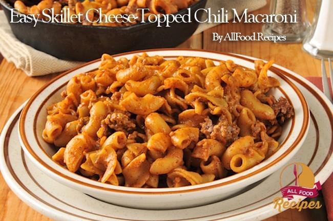 Easy Skillet Cheese-Topped Chili Macaroni