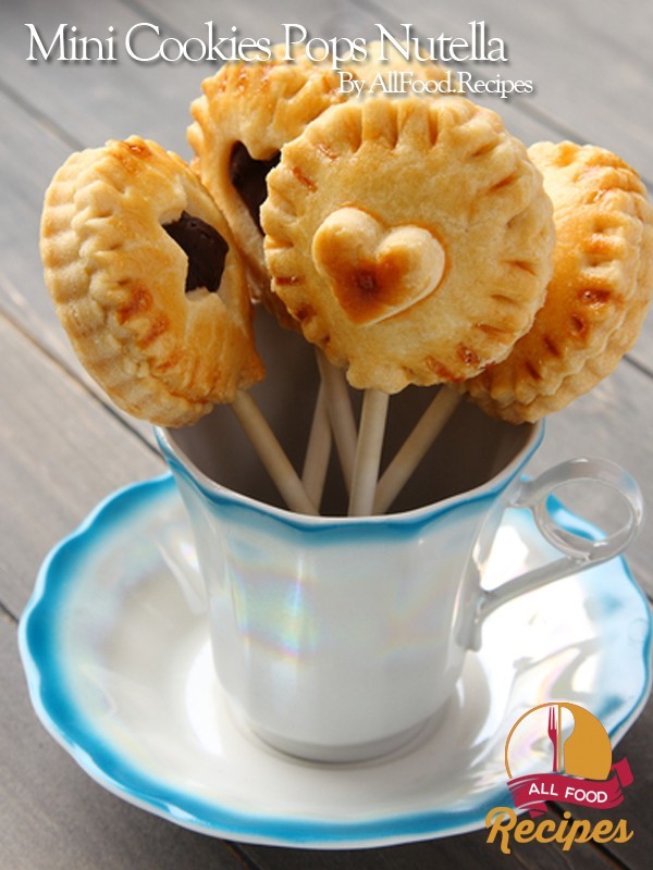 Homemade Mini cookies Pops Nutella