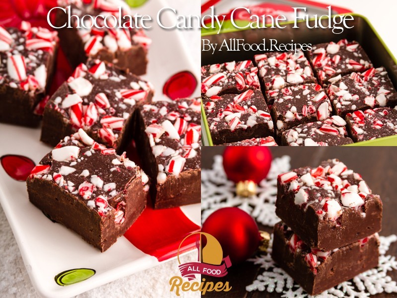 Chocolate Candy Cane Fudge