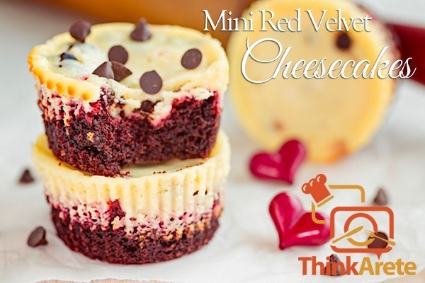 Mini Red Velvet Cheesecakes