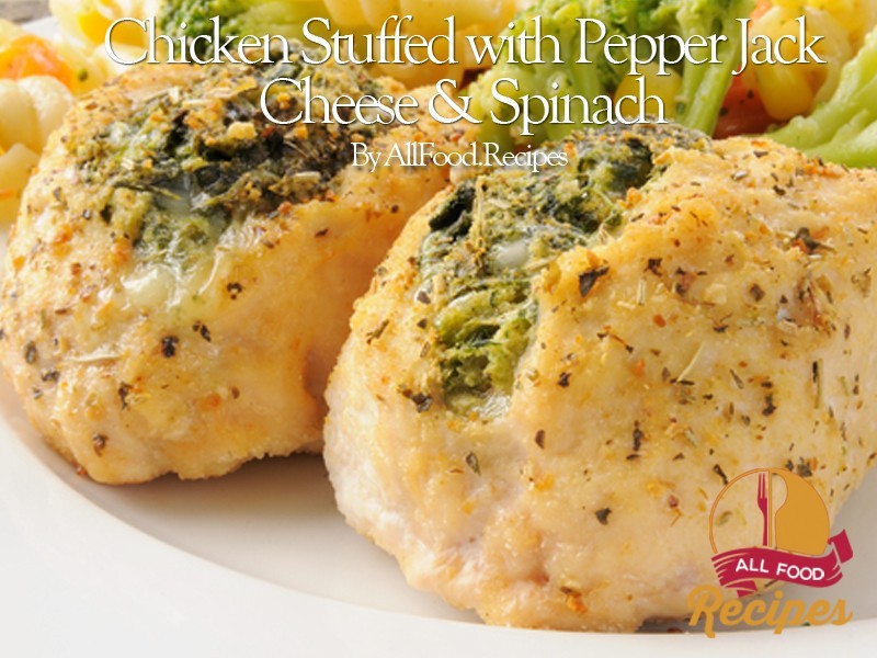 Chicken Stuffed with Pepper Jack Cheese & Spinach