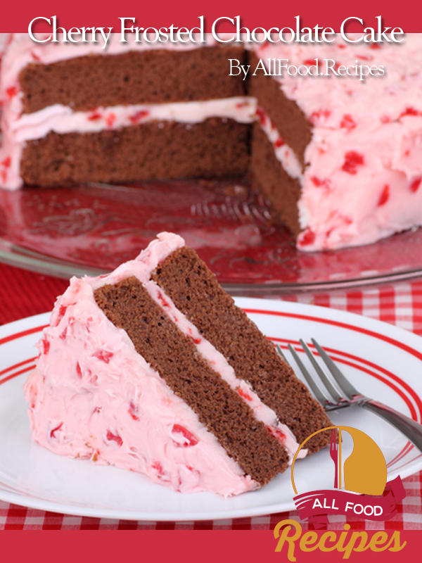 Cherry Frosted Chocolate Cake