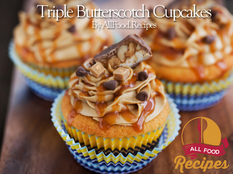 Triple Butterscotch Cupcakes