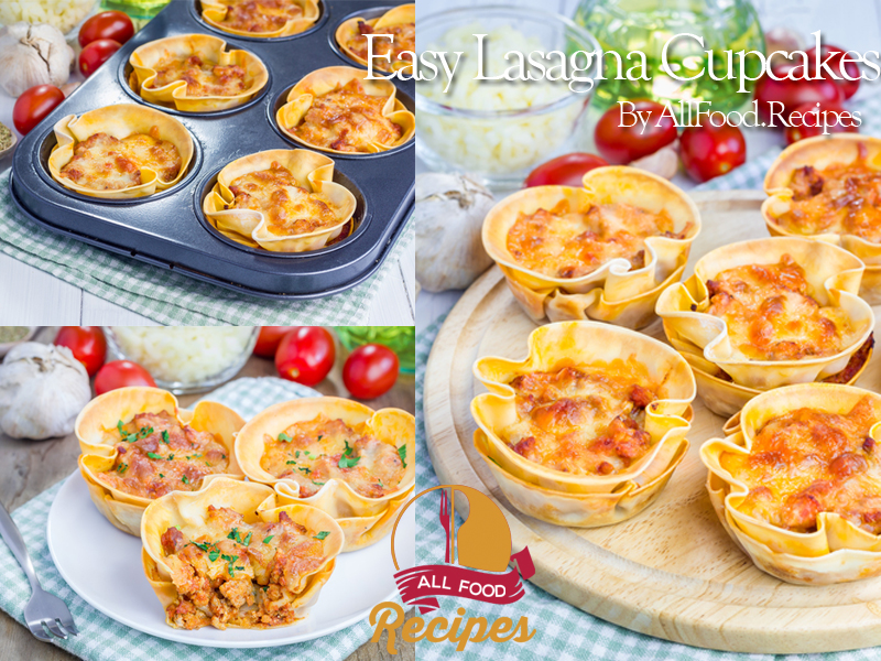 Easy Lasagna Cupcakes