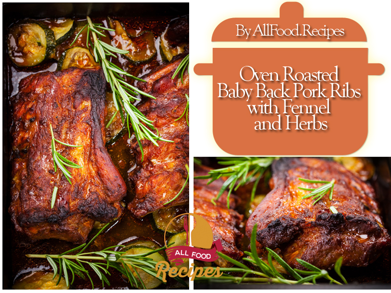 Oven Roasted Baby Back Pork Ribs with Fennel and Herbs