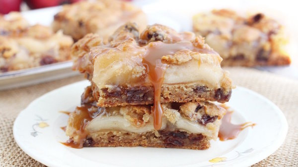 Caramel Apple Pie Cookie Bars