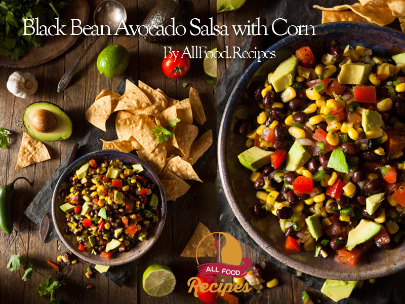 Black Bean Avocado Salsa with Corn