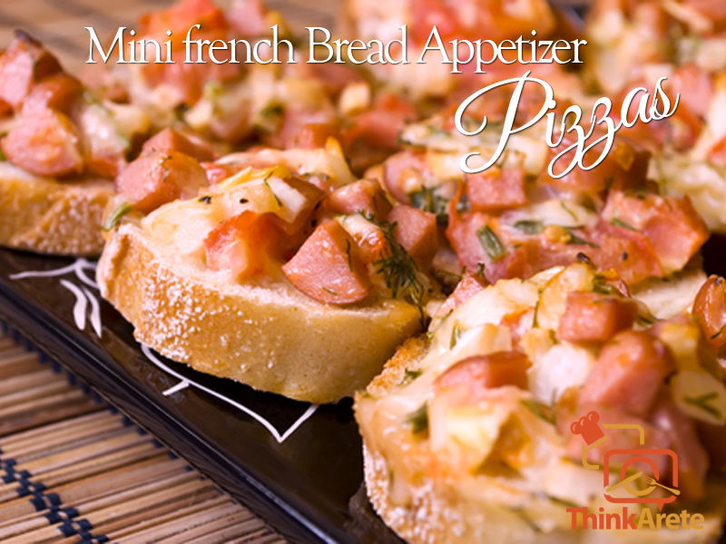 Mini french Bread Appetizer Pizzas